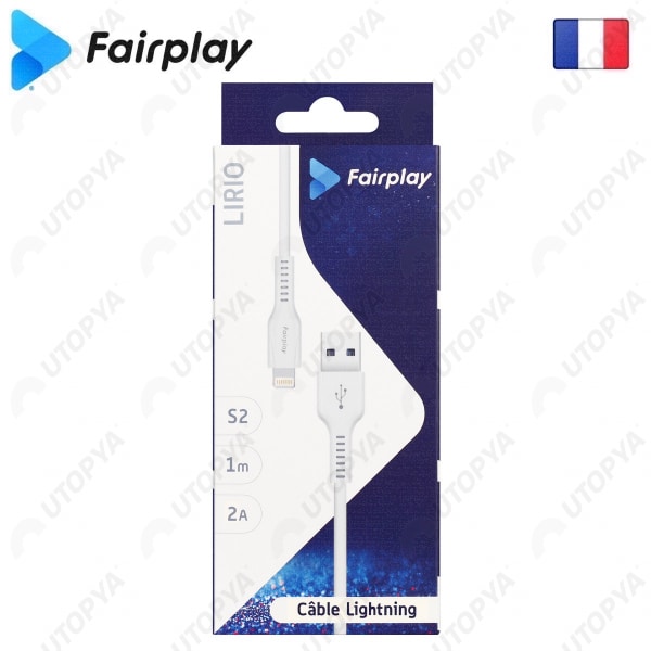 FAIRPLAY LIRIO S2 Câble Lightning 1m (Blanc)