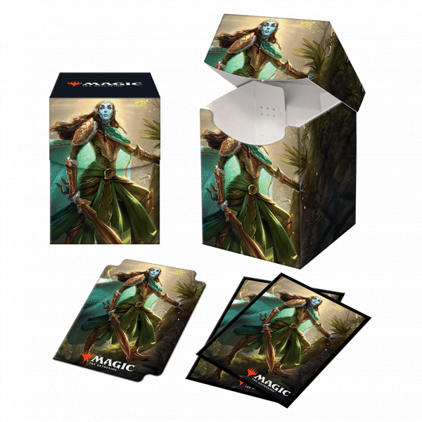 MTG : Kaldheim Deck Box 100+/100 sleeves Commander Art1