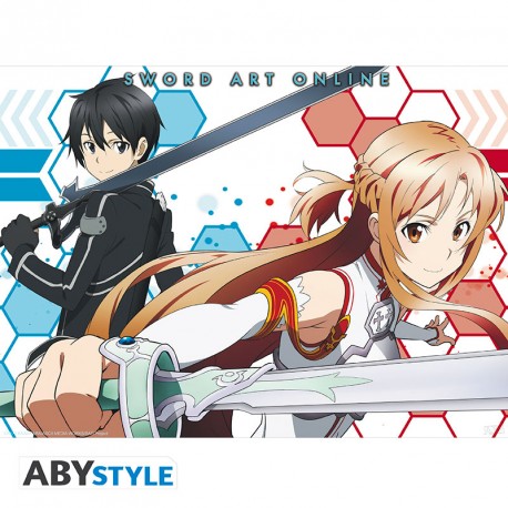 SWORD ART ONLINE - Poster Asuna & Kirito 2 (52x38)