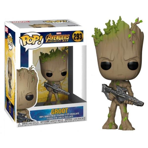 Avengers Infinity War POP! Movies Vinyl figurine Groot 9 cm Occasion TBE boite endommagée ref 2603214