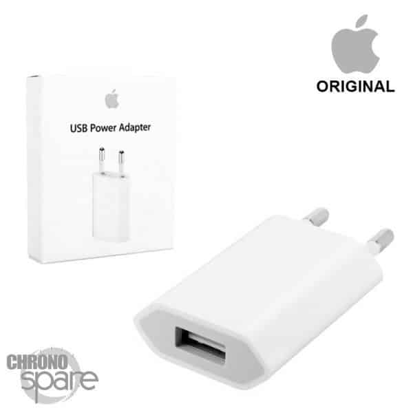 Chargeur secteur Apple original usb 5V 1 A - Blanc - avec boite