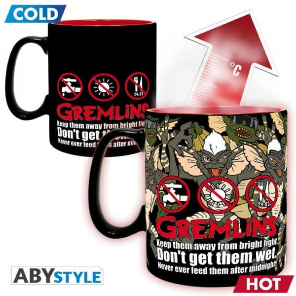 GREMLINS - Mug Heat Change - 460 ml - Ne pas mouiller - boîte