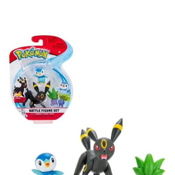 Pokémon - Pokemon - Figurine - 1 Blister - Battle Figurine SET - SERIE 8 (Noctali, Mystherbe, Tiplouf)