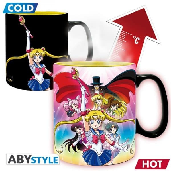 SAILOR MOON - Mug Heat Change - 460 ml - Groupe - boîte