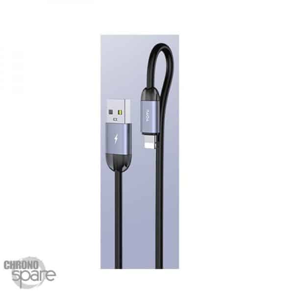 Câble TOTU USB vers lightning violet 1.2 M,  3 Ampères (fast charge), (BL-010)