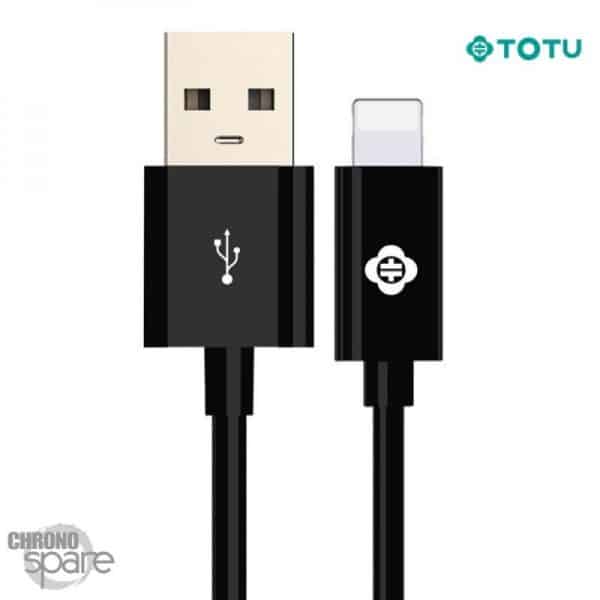 Câble USB vers Lightning 10W-2,1A noir 1M TOTU BLC-02