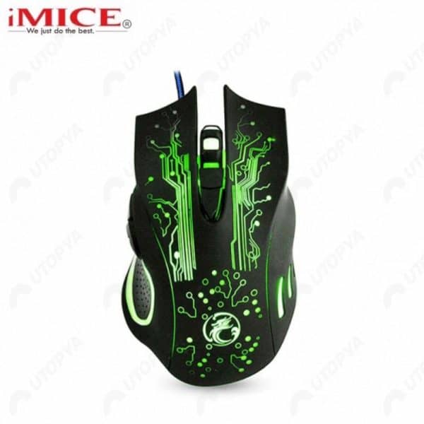 iMICE X9 Souris Gaming (Verte)