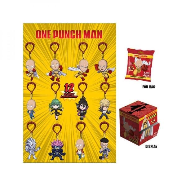 ONE PUNCH MAN - Porte clé 6cm sachet asst Hangers