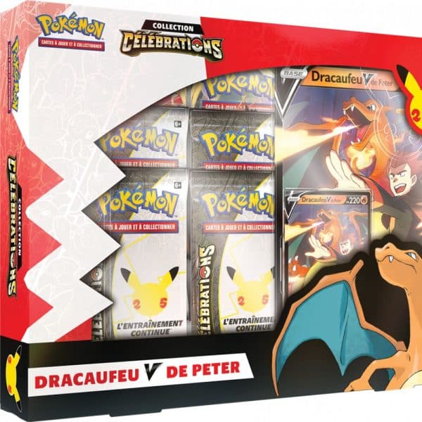 COFFRET CéLéBRATIONS DRACAUFEU-V DE PETER - POKéMON FR