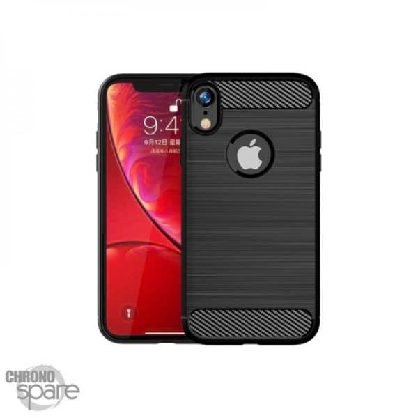 Coque souple carbone iphone XR - Noir