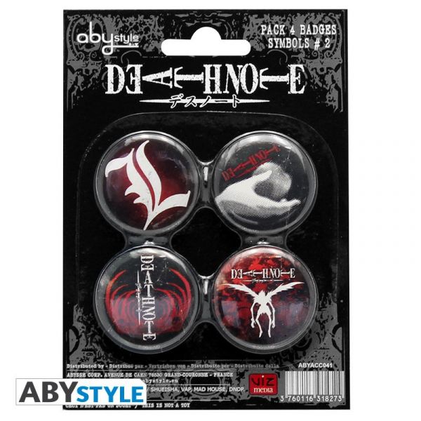 DEATH NOTE - Pack de badges - Symboles 2