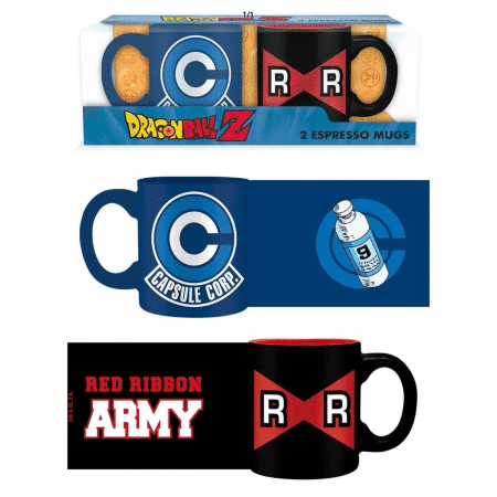 DRAGON BALL - Set 2 mugs à espresso - 110 ml - Capsule C VS Ruban R