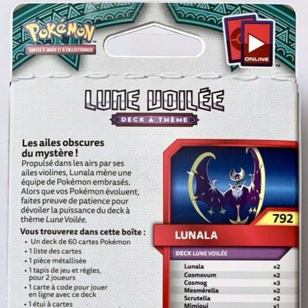 Lune Voilée Lunala Soleil Lune Gardiens Ascendants| Deck à Thème Pokémon SL02 (2017)