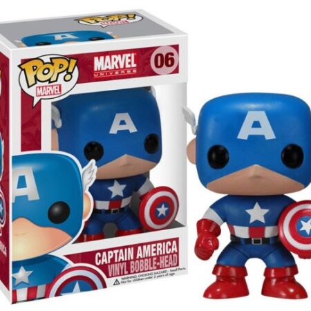 Marvel Comics POP! Vinyl Bobble Head Captain America 10 cm