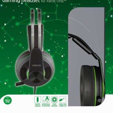 Micro-casque filaire Gaming Konix Mythics MS-600 Noir et Vert pour Xbox One