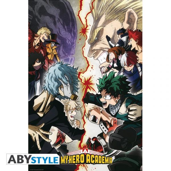 MY HERO ACADEMIA - Poster - Héros VS. Villains roulé filmé (91.5x61)