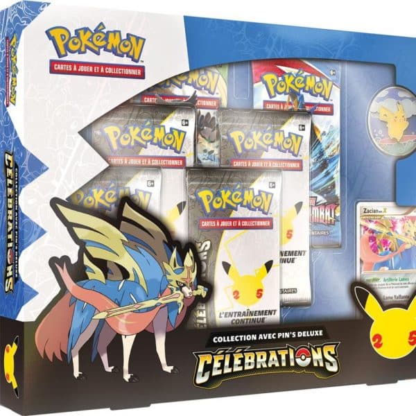 Pokémon 25 ans : Coffret Pins Deluxe Zacian Niv. X