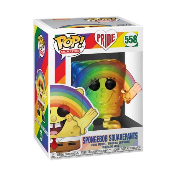 Pride 2020 Bob l´éponge POP! Animation Vinyl figurine Spongebob (RNBW) 9 cm