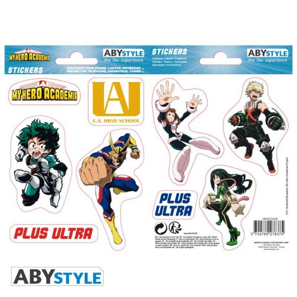 MY HERO ACADEMIA - Stickers - 16x11cm/ 2 planches - UA High School