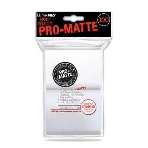 Ultra Pro - Sleeves - Standard x100 - PRO MATTE - Non Glare - Blanc