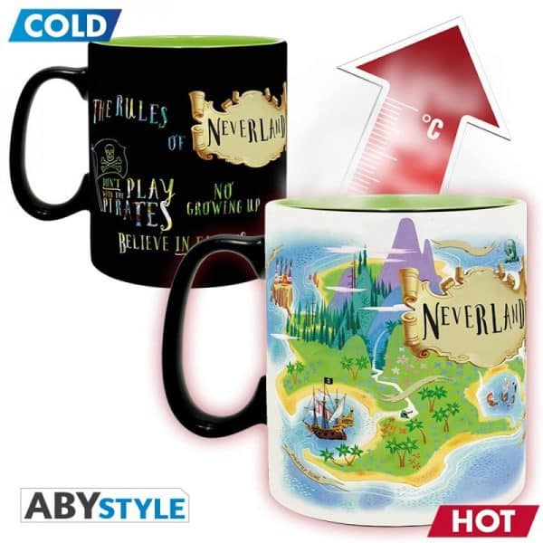 DISNEY - Mug Heat Change - 460 ml - Peter Pan Neverland - boîte