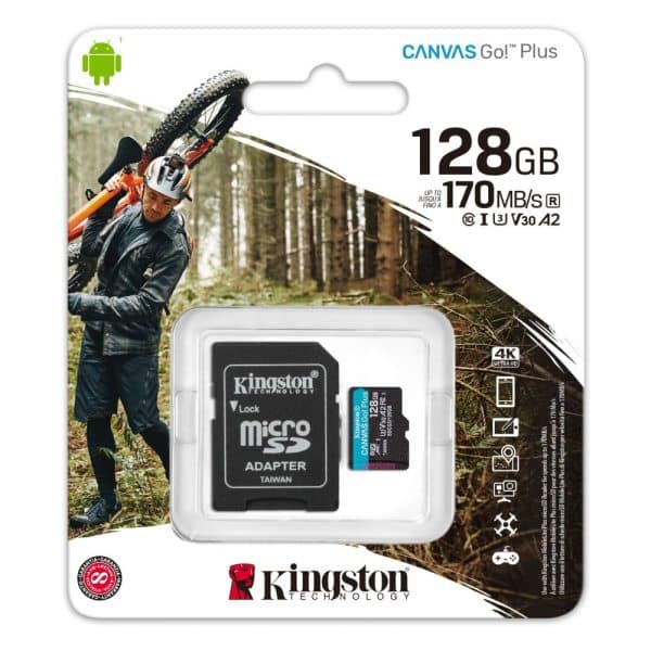 KINGSTON Canvas Go Plus MicroSD 128Go 170MB/s