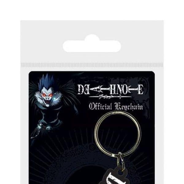 Death Note porte-clés caoutchouc Logo 6 cm