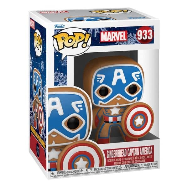 Captain America Pain d'Epice N°933 Marvel POP! figurine 9 cm