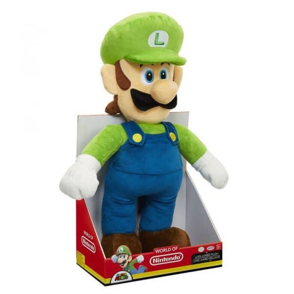 Peluche World of Nintendo, modèle Jumbo Luigi 50 cm.