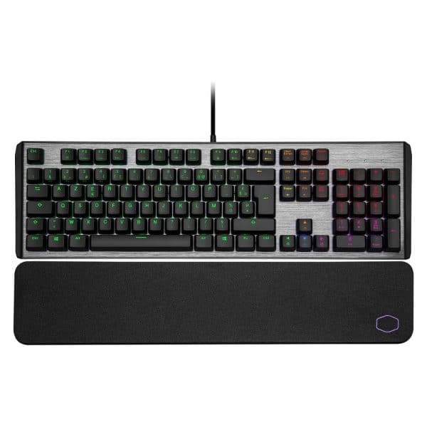 Clavier Cooler Master CK550 V2 Red Switch, noir, filaire, Très bon état, SN CK550GKTR1FR1210300500, ref 2803224