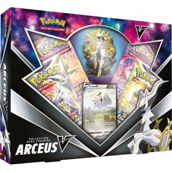 Pokémon - Pokemon - Coffret - 4 boosters - Arceus-V - Collection avec Figurine