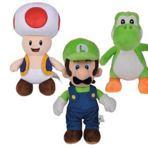 Super Mario assortiment peluches All Stars 20 cm - YOSHI