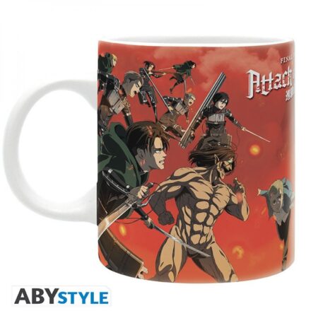 ATTACK ON TITAN - Mug - 320 ml - Scène de bataille - subli