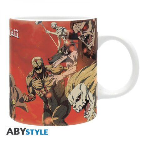 ATTACK ON TITAN - Mug - 320 ml - Scène de bataille - subli