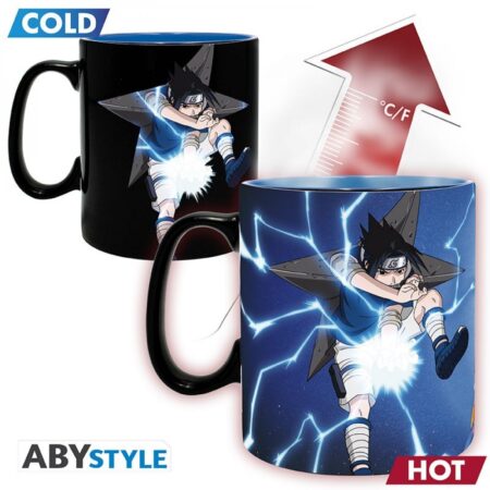 NARUTO - Mug Heat Change - 460 ml - Naruto & Sasuke - Avec boîte