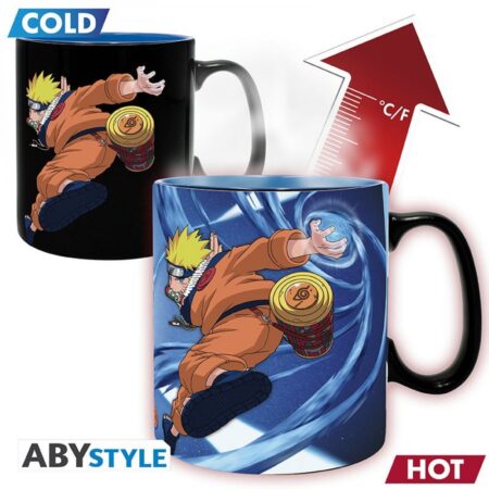 NARUTO - Mug Heat Change - 460 ml - Naruto & Sasuke - Avec boîte