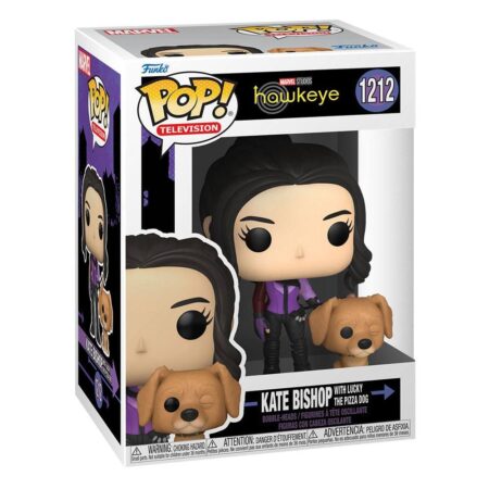 Hawkeye POP & Buddy Vinyl figurine Kate Bishop w/Lucky the Pizza Dog 9 cm