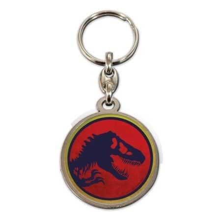 Jurassic Park porte-clés métal Logo 7 cm