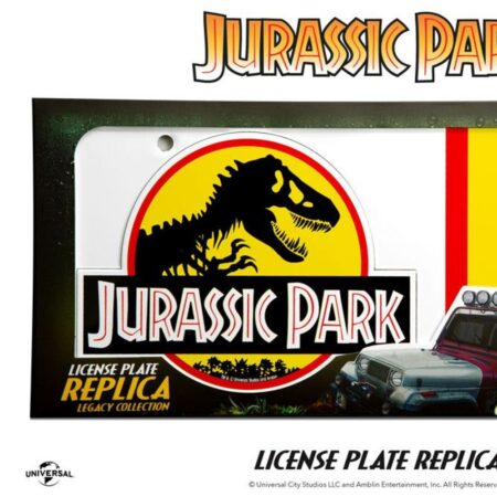 Jurassic Park réplique 1/1 plaque minéralogique Dennis Nedry