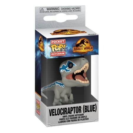 Jurassic World 3 porte-clés Pocket POP! Vinyl Blue 4 cm