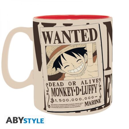 ONE PIECE - Mug - 460 ml - Luffy & Wanted - avec boîte