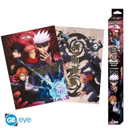 JUJUTSU KAISEN - Set 2 Chibi Posters - Groupe et écoles (52x38)