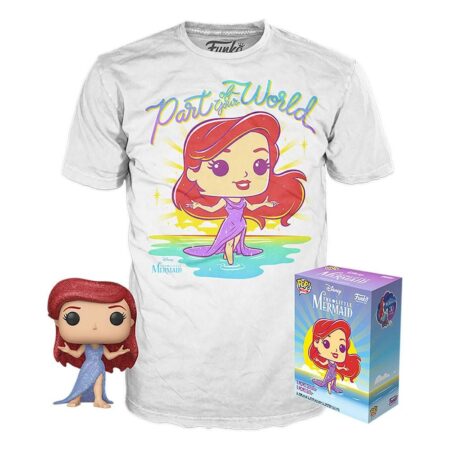 La Petite Sirène POP! & Tee set figurine #564 et T-Shirt Ariel Exclusive