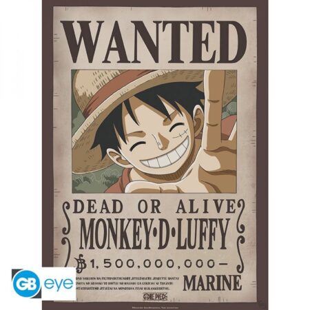 Monkey D-Luffy Wanted ONE PIECE Poster (52x38)