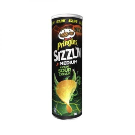 Pringles Sizzl'n Medium Kickin Sour Cream 180 Gr