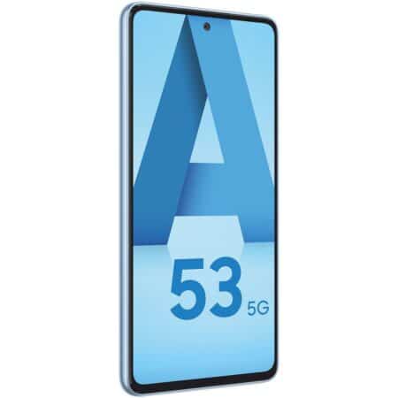 Samsung A53 5G 128go ROM, 6GB RAM, awesome blue, occasion comme neuf, IMEI 355490896453374 ref 1210222