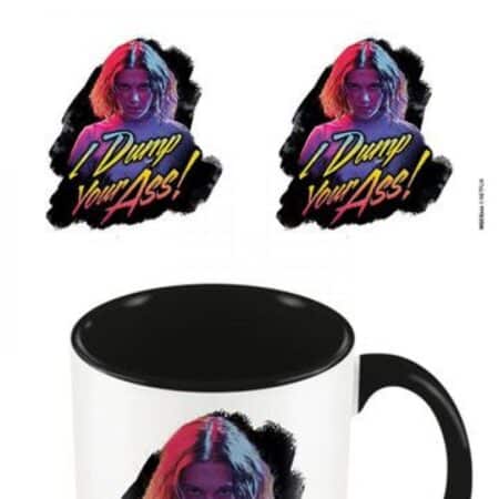 Stranger Things mug Coloured Inner I Dump Your Ass Retro