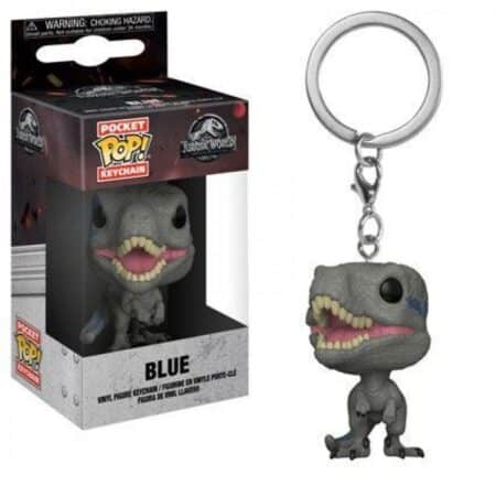 Jurassic World 2 porte-clés Pocket POP! Vinyl Blue 4 cm