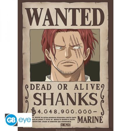 ONE PIECE - Poster «Wanted Shanks» (52x38)