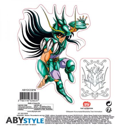 SAINT SEIYA - Stickers - 16x11cm/ 2 planches - Pégase/Shiryu